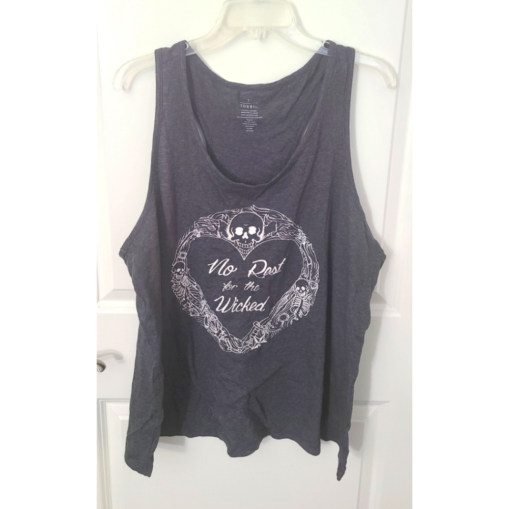 1X Torrid No Rest for the Wicked Tank Top